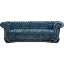 3A Mobilya Petreol Green Chesterfield
