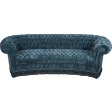 3A Mobilya Petreol Green Chesterfield