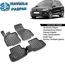 Volkswagen Tiguan 3D Havuzlu Paspas 2007-2015 Arası A+Plus