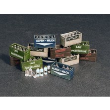Miniart 1/35 Ölçek Plastik Maket, Süt Şişeleri Ve Ahşap Fıçılar