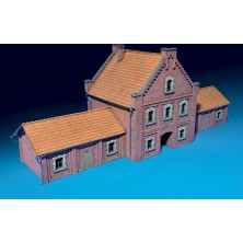 Miniart 1/72 Ölçek Plastik Maket, Tren İstasyonu, Renkli Kit