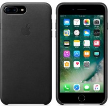 Apple iPhone 8 Plus / 7 Plus SE Deri Kılıf, Siyah
