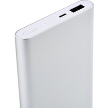 Xiaomi 10000 mAh (Versiyon 2) Taşınabilir Şarj Cihazı Gümüş (İnce ve Hafif Kasa)