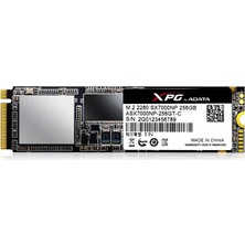 Adata XPG SX7000 NVME 256 GB 1800MB-850MB/s M.2 SDD SSD ( ASX7000NP-256GT-C )