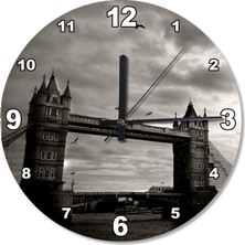 Cakasepetim Londra Köprüsü Ahşap Duvar Saati