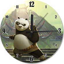 Cakasepetim Kung Fu Panda Şekilli Duvar Saati