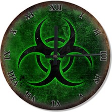 Cakasepetim Biohazard Wallpapers Analog Duvar Saati
