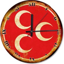 Cakasepetim Üç Hilal Roma Rakamlı Şekilli Duvar Saati