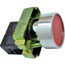 El-Max  Lay5 (Db2) Ba42 Start-Stop Yaylı Buton Q22 1No (Kırmızı)