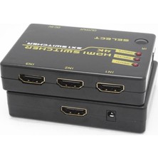 Alfais 4871 Hdmi Switch 3 Port Çoklayıcı 4K Ultra Hd Destekli