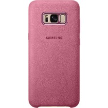 Samsung Galaxy S8 Plus Alcantara Kılıf Pembe  - EF-XG955APEGWW