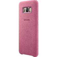 Samsung Galaxy S8 Plus Alcantara Kılıf Pembe  - EF-XG955APEGWW