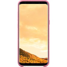 Samsung Galaxy S8 Plus Alcantara Kılıf Pembe  - EF-XG955APEGWW