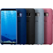 Samsung Galaxy S8 Plus Alcantara Kılıf Pembe  - EF-XG955APEGWW