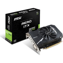 MSI NVIDIA GeForce GTX 1050 AERO ITX 2G OCV1 2GB 128 bit GDDR5 DX(12) PCI-E 3.0 Ekran Kartı (GTX 1050 AERO ITX 2G OCV1 )