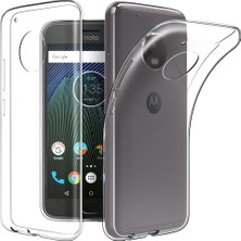 Microcase Moto G5 Plus Ultra İnce Silikon Kılıf+Tempered Glass