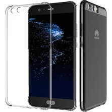 Microcase Huawei P10 5.1 Ultra İnce Silikon Kılıf+Tempered Glass