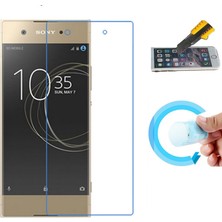 Microcase Sony Xperia XA1 Ultra 0.2 mm İnce Silikon+Nano Glass