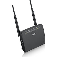 Zyxel VMG1312-B10D 300Mbps Kablosuz 4-Port 2x5dBi 1xUSB WPS Fiber Destekli VDSL2/ADSL2+ Modem/Router