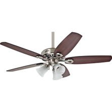 Hunter Builder's Plus Fırçalanmış Nikel - 132 Cm. Aydınlatmalı Tavan Vantilatörü