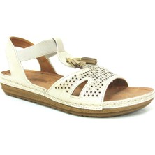 Carlaverde 140738 Bej Anatomik Comfort Bayan Sandalet