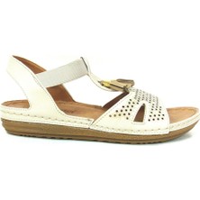 Carlaverde 140738 Bej Anatomik Comfort Bayan Sandalet