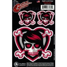 Planetwaves Gt77032 Gtr Tattoo- Emo G?Rl Skull Sticker