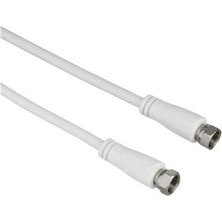 Hama Sat Kablosu F Fiş - F Fiş Beyaz 90Db 1.5M