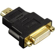 Hama Adaptör HDMI Fiş - Dvı Soket Altın Uç Siyah