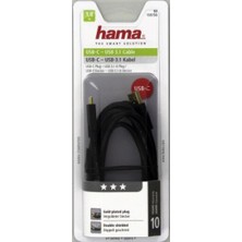 Hama USB-C Fiş - USB 3.1 A Fiş Altın Uçlu 1.80 M