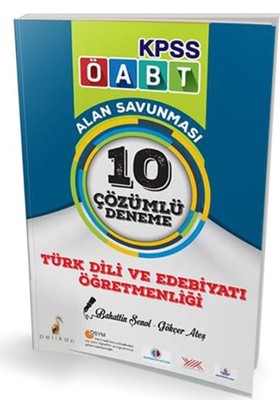 KPSS ÖABT Türk Dili ve Edebiyatı Öğretmenliği Alan Savunması 10 Çözümlü Deneme