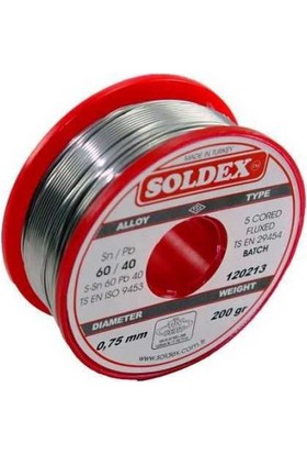 Soldex 200Gr 0,75mm 60/40 Lehim Teli