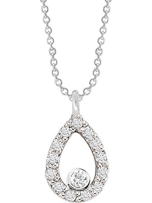 Altınsepeti Pırlantalı Mini Damla Kolye As23Pkl