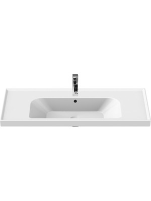 Turkuaz Cerastyle Frame 100 x 45 Dolap Uyumlu Lavabo