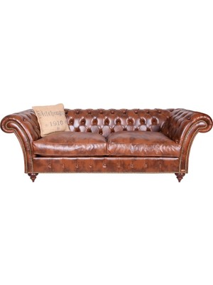 3A Mobilya New Brown Chesterfield