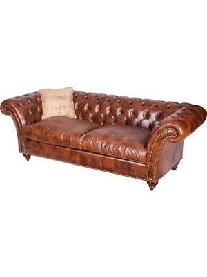 3A Mobilya New Brown Chesterfield