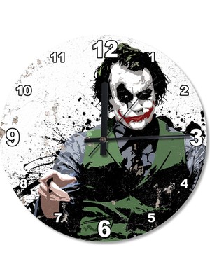 Cakasepetim Joker Ahşap Duvar Saati