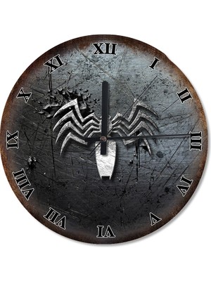 Cakasepetim Zehir Posteri Örümcek Adam Akarlı Duvar Saati