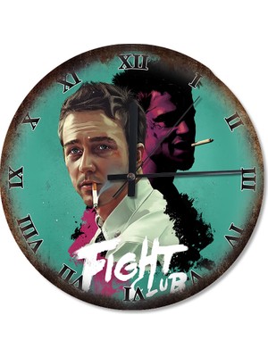 Cakasepetim Fight Club Desenli Duvar Saati