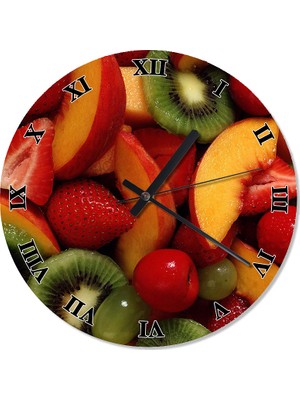 Cakasepetim Meyve Tabağı Şekilli Duvar Saati