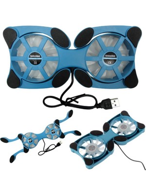 Wildlebend Katlanabilir Çift Fanlı Mini Notebook Soğutucu