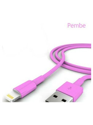 Wildlebend iPhone Uyumlu Şarj Data Kablosu - Pembe