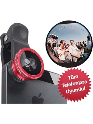 Wildlebend Balık Gözü Cep Telefonu Lensi (Tüm Modellere Uyumlu)