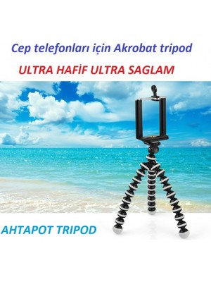 Wildlebend Cep Telefonlari & Digital Camera Uyumlu 25cm Ahtapot Tripod 2in1