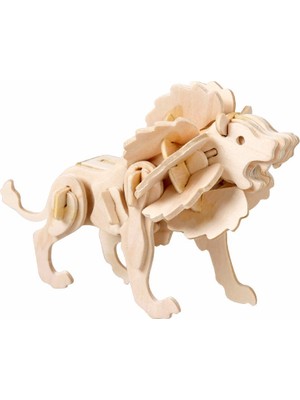 Wildlebend 3D Ahşap Puzzle - Aslan Kral
