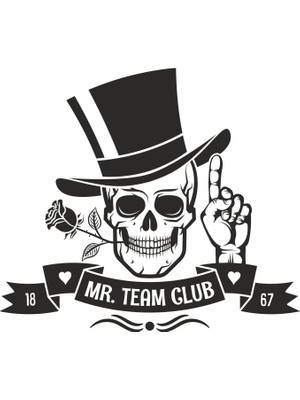 Hepsi Duvar Mr. Team Club Duvar Sticker