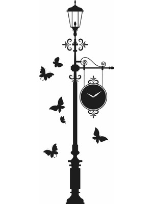 Hepsi Duvar Street Clock Duvar Sticker