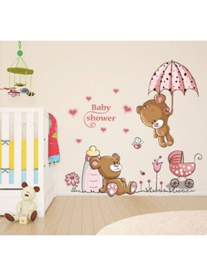 Crystal Kids Bebek Odası Dekorasyonu Duvar Sticker Baby Shower Bebek Partisi Duvar Dekoru Çıkartma