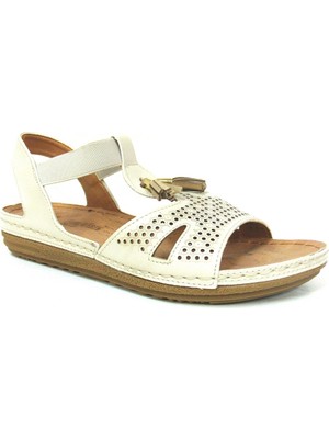 Carlaverde 140738 Bej Anatomik Comfort Bayan Sandalet