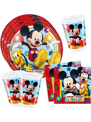 Sihirli Parti Mickey Mouse Süper Parti Seti 16 Kişilik